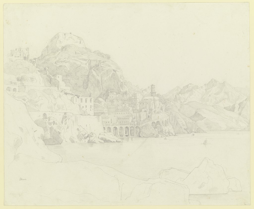 Atrani on the Amalfi Coast, Edward von Steinle