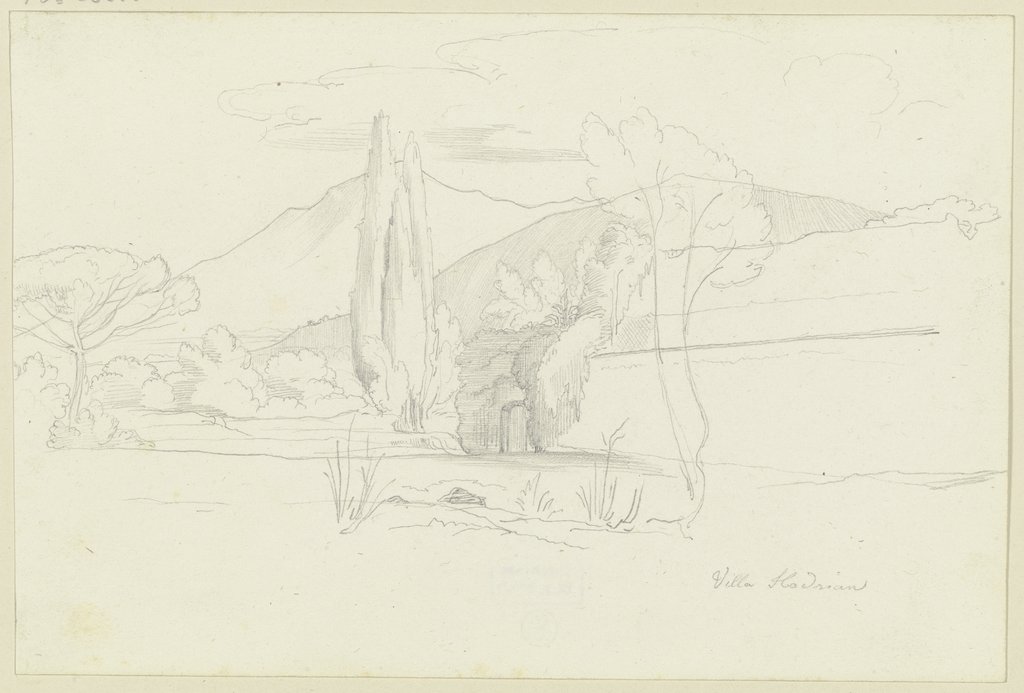 Villa Hadrian near Tivoli, Edward von Steinle