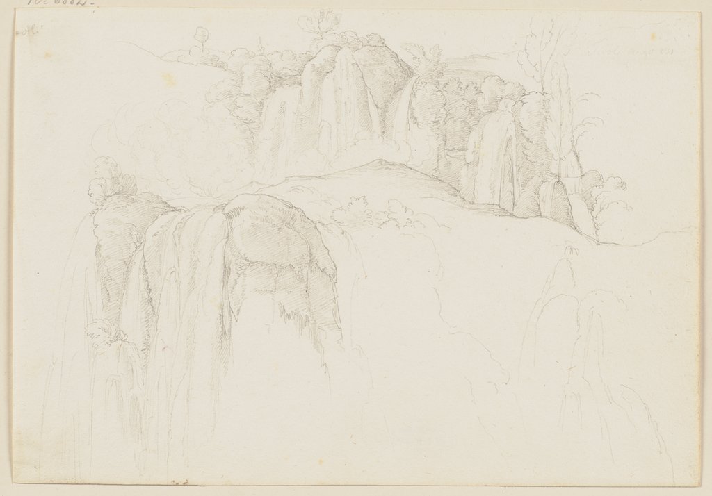 Aus dem Sabiner Gebirge, Wasserfälle bei Tivoli, Edward von Steinle