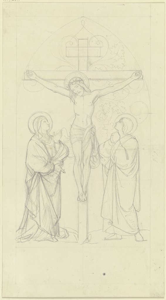Christus am Kreuz zwischen Maria und Johannes, Edward von Steinle