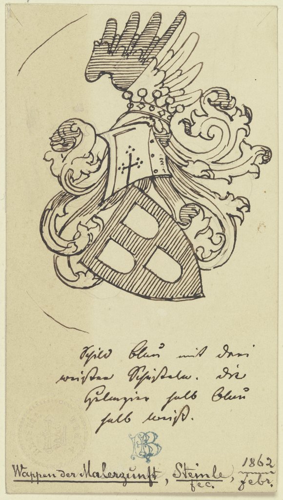 Coats of arms of the painters' guild, Edward von Steinle