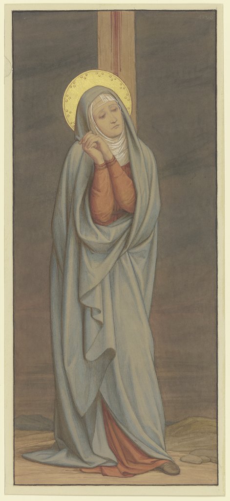 Maria schmerzvoll unterm Kreuz, Edward von Steinle