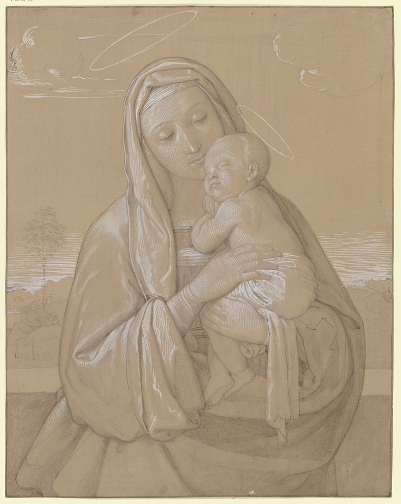 Madonna with child, Edward von Steinle