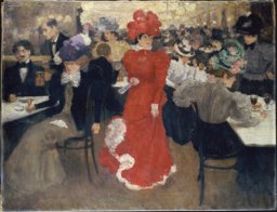 Im Café d'Harcourt in Paris