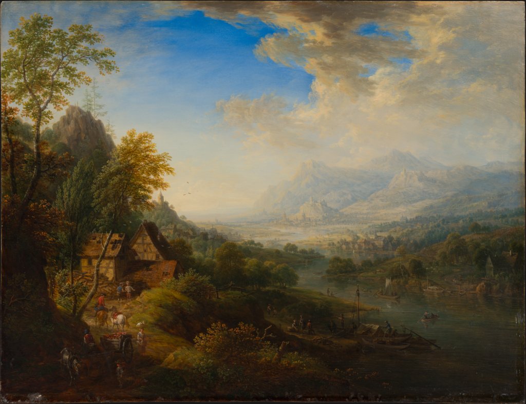 Landscape with River, Christian Georg Schütz the Elder