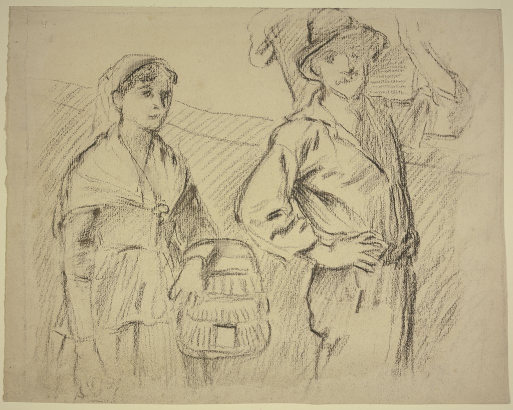 Farm workers returning home, Otto Scholderer