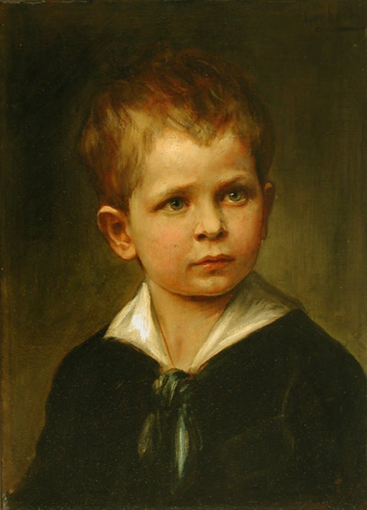 Bildnis des Ludwig von Hagn, Sohn des Malers Ludwig von Hagn, Franz von Lenbach