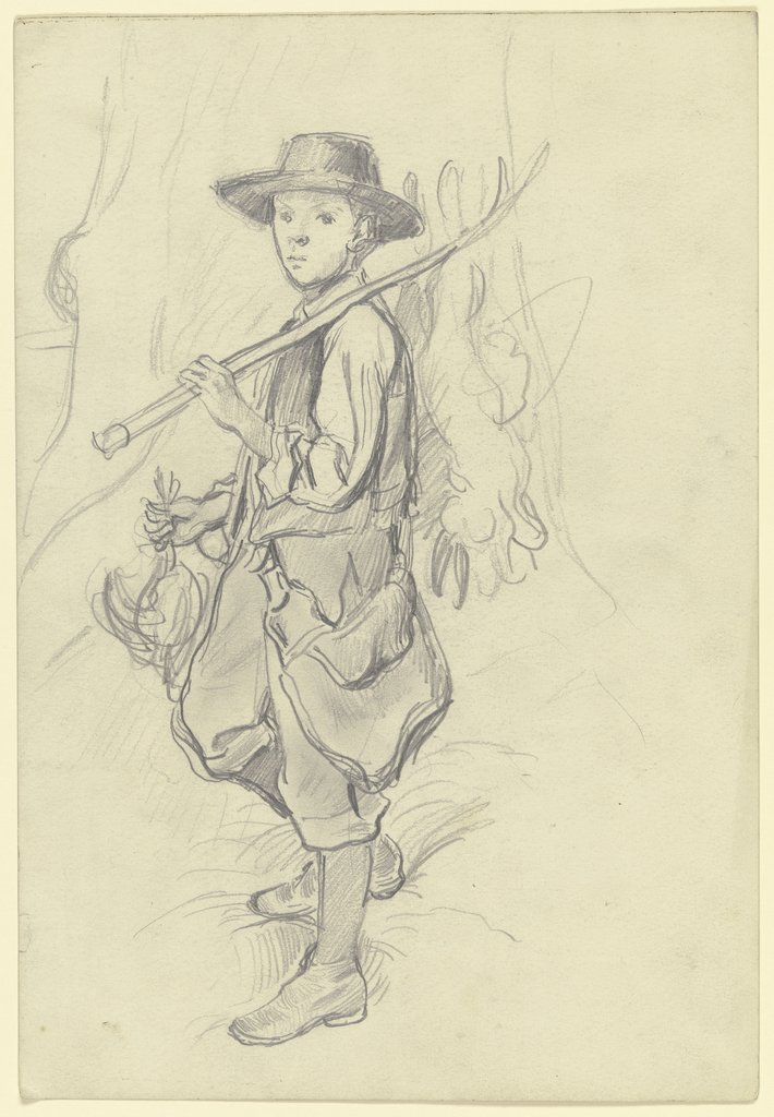 The young gamekeeper, Otto Scholderer