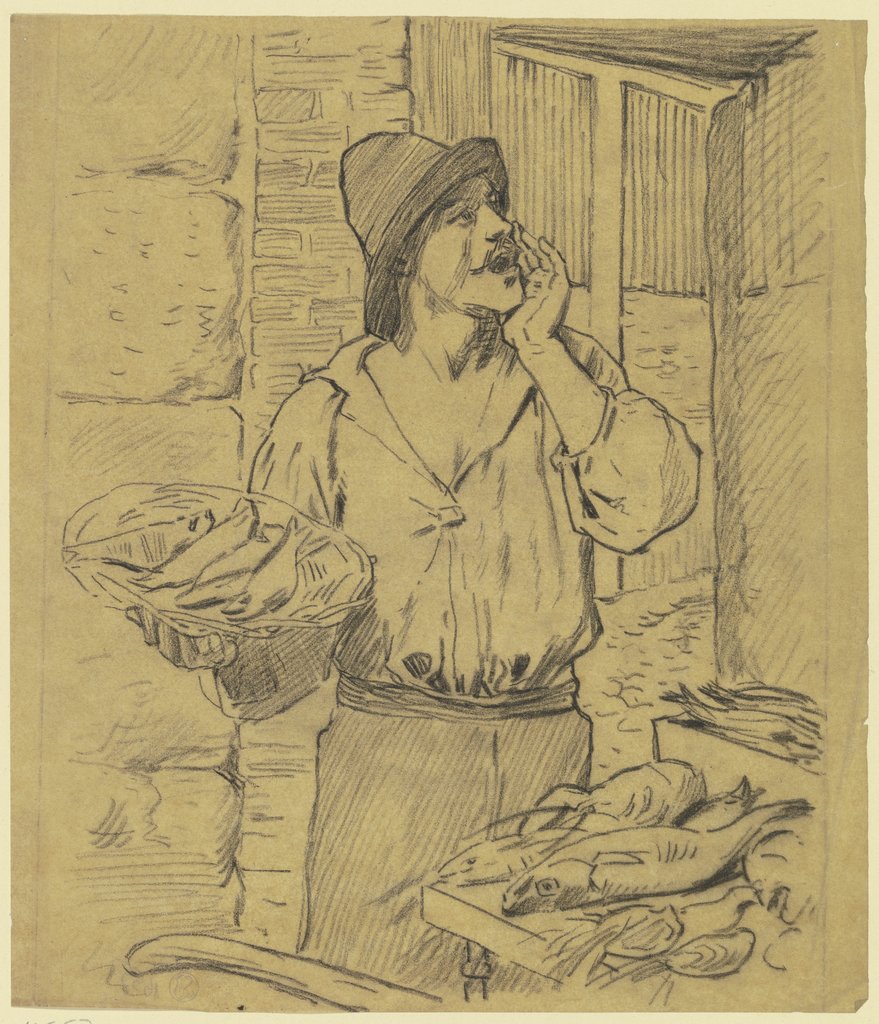 Fish monger, Otto Scholderer