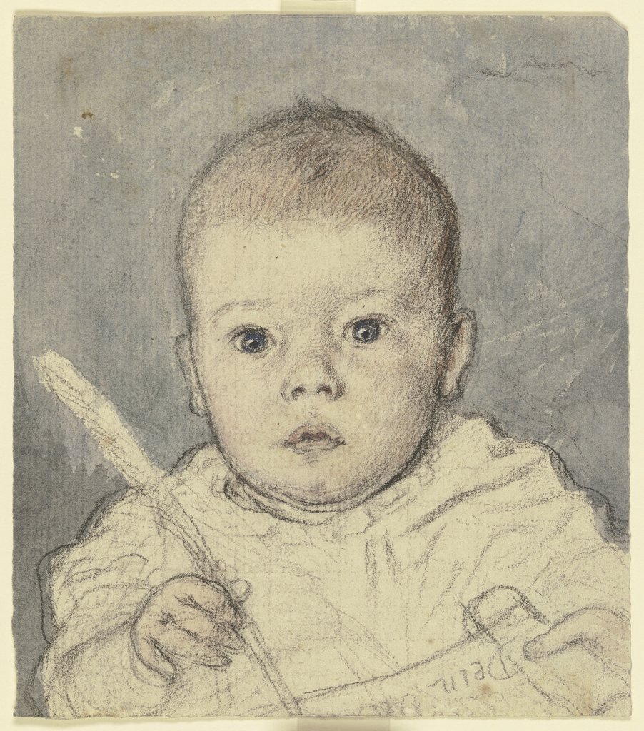 Bildnis des Victor Scholderer als Kleinkind, Otto Scholderer