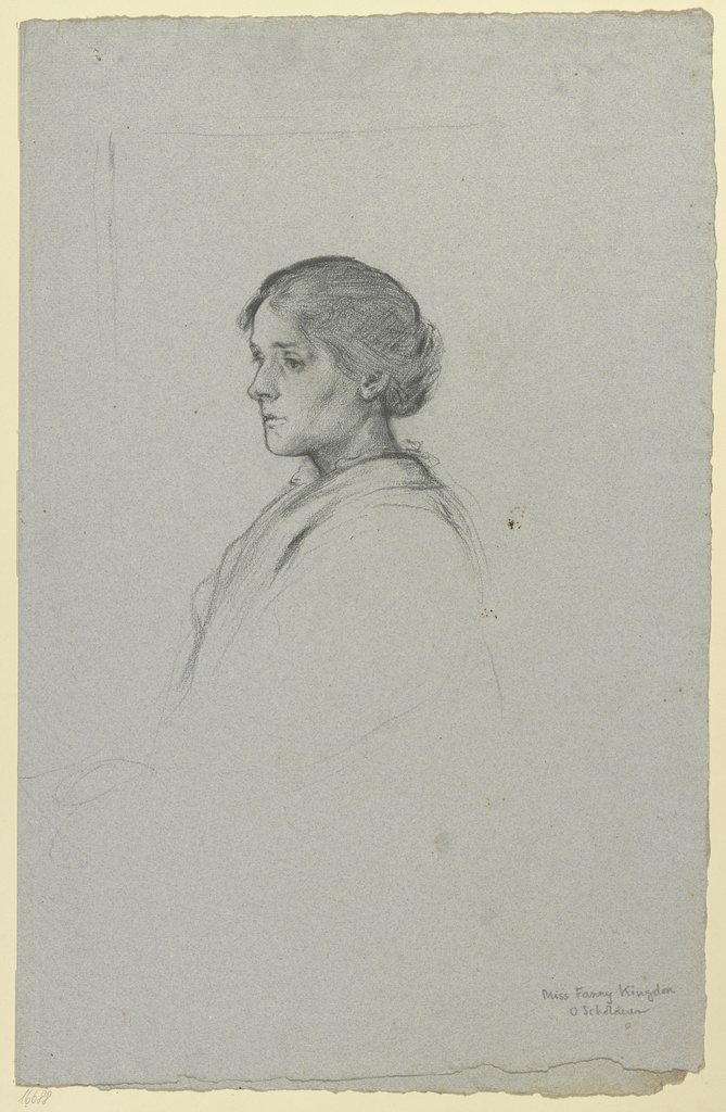 Portrait of Miss Fanny Kingdon, Otto Scholderer