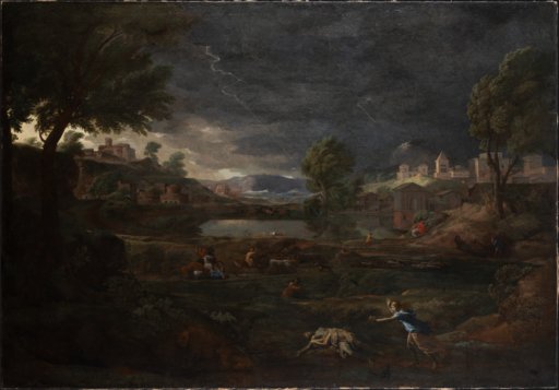 Gewitterlandschaft mit Pyramus und Thisbe