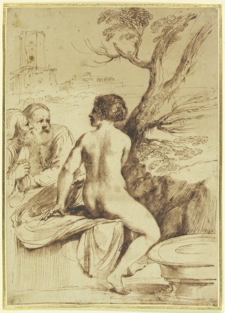 Susanna and the Elders, Guercino (Giovanni Francesco Barbieri);  imitator