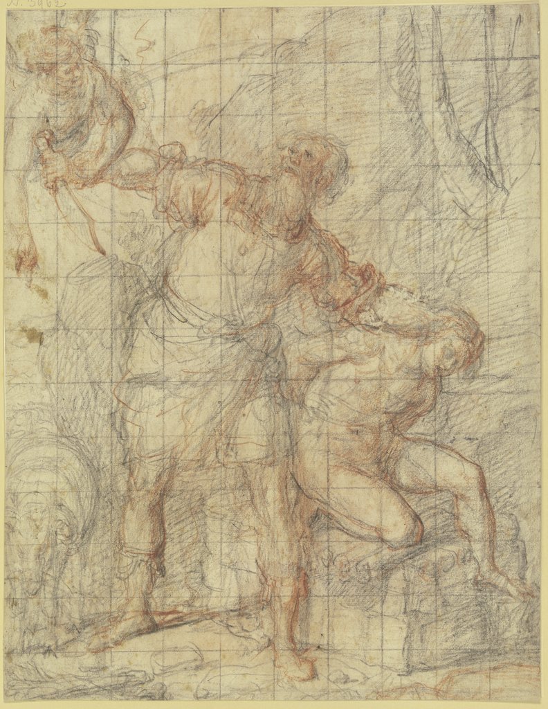 The Sacrifice of Abraham, Ottavio Vannini;   attributed