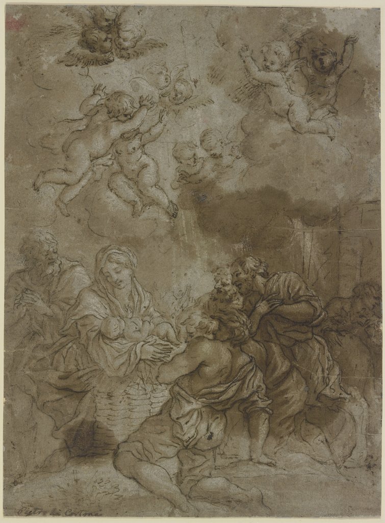 Adoration of the shepherds, Pietro da Cortona;   ?