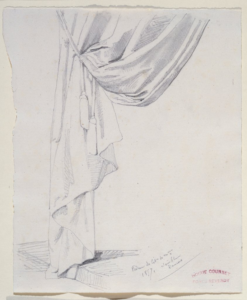 Curtain, Gustave Courbet;   ?, Jean-Baptiste-Eugène-César  Reverdy;   ?