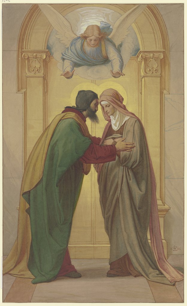 Begegnung Joachims und Annas an der Goldenen Pforte, Edward von Steinle