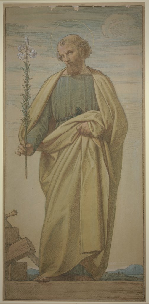 Der Heilige Joseph mit dem Lilienstab, Edward von Steinle