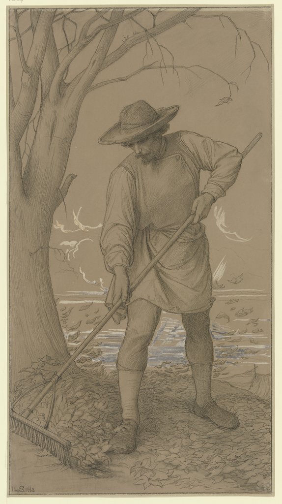 Laubsammler (Herbst), Edward von Steinle