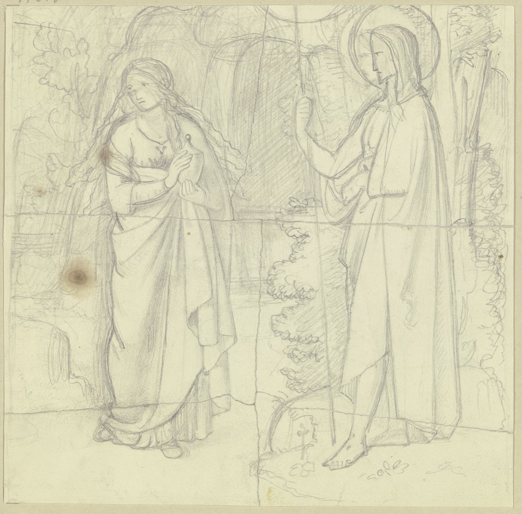 Christus und Magdalena (Ostermorgen), Philipp Veit