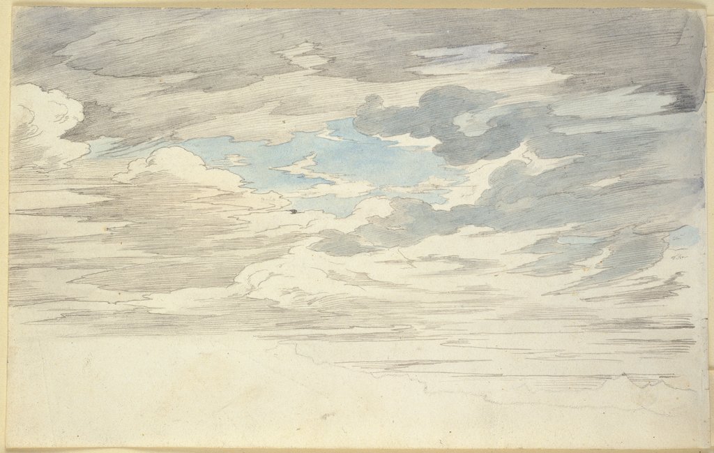 Study of clouds, Carl Philipp Fohr