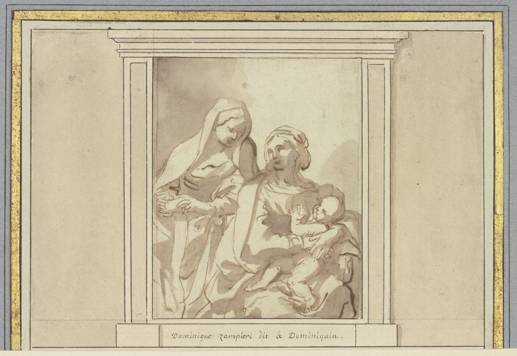 Maria mit der Heiligen Anna, Domenichino;   ?