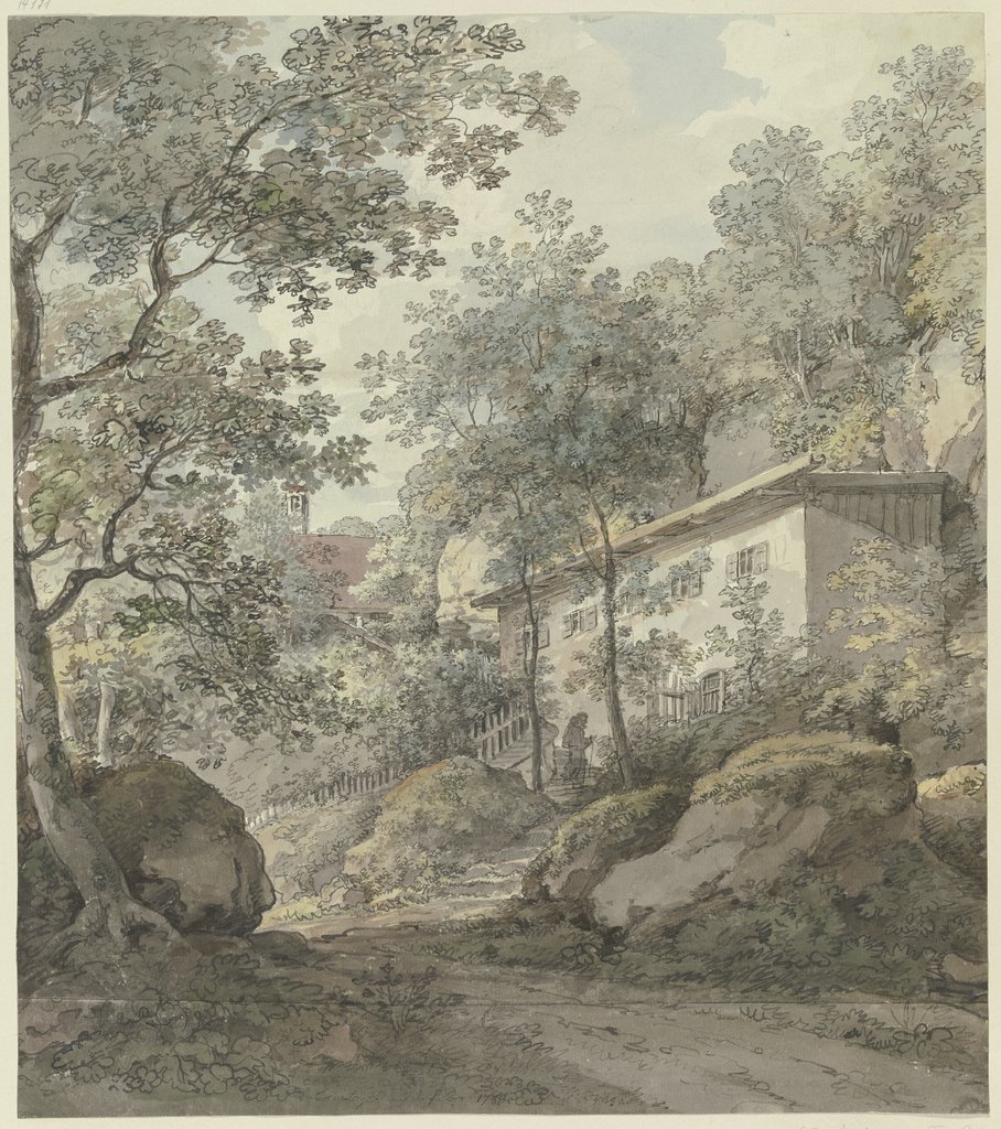 Haus unter Bäumen (Eremitage), Johann Georg von Dillis