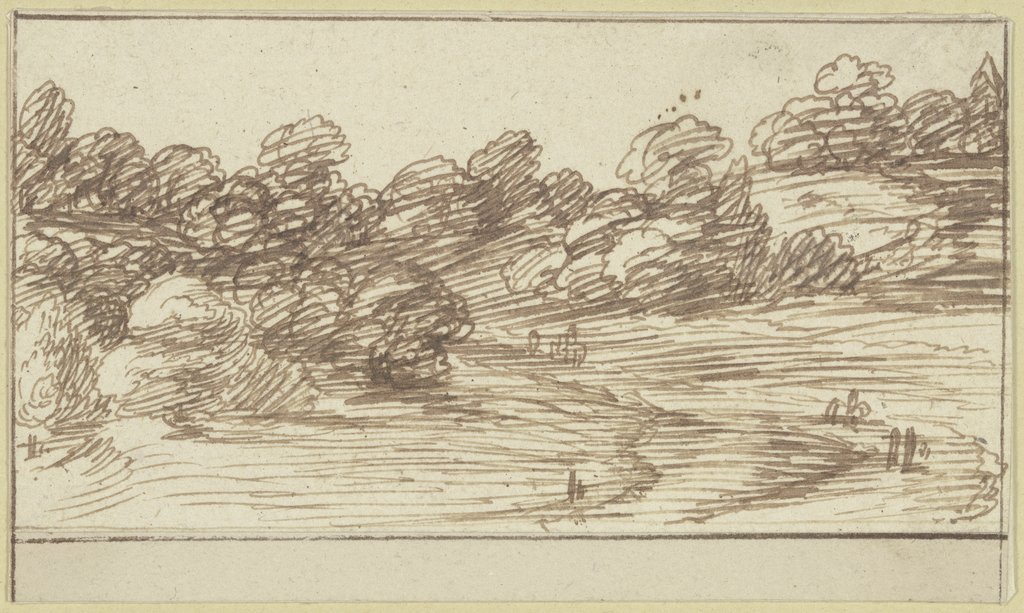 Hügelige Baumlandschaft, Hendrik Goudt