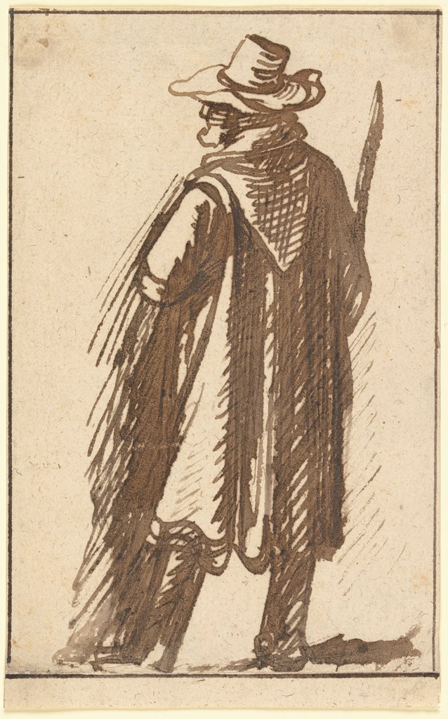 Man in a capuchin, Hendrik Goudt