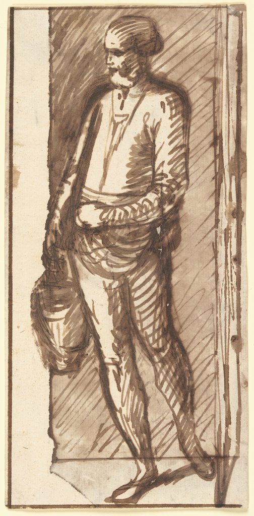 Man with a bucket, Hendrik Goudt