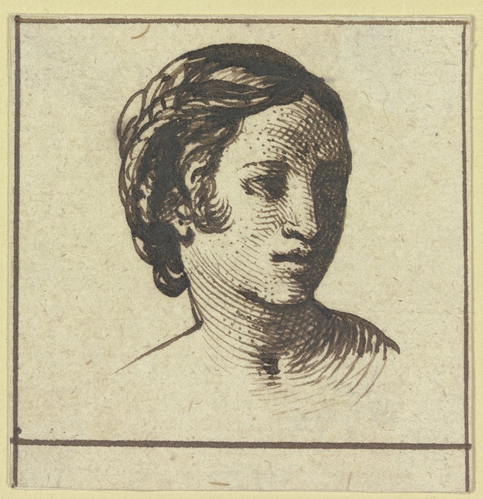 Woman's head, Hendrik Goudt