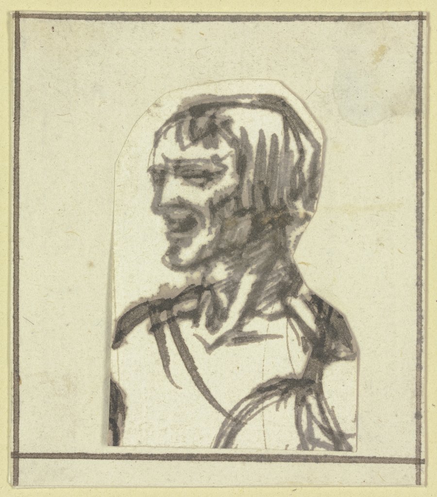Male bust, Hendrik Goudt