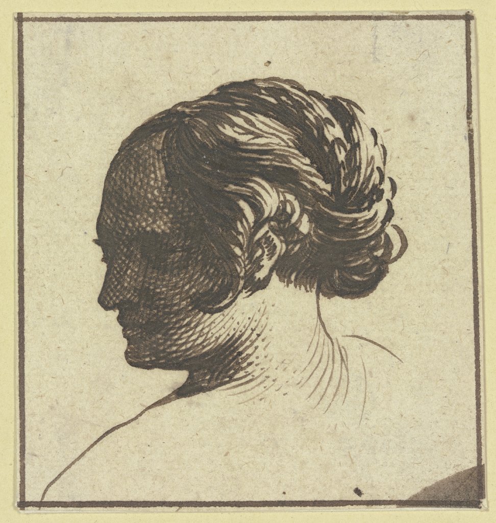 Woman's head, Hendrik Goudt