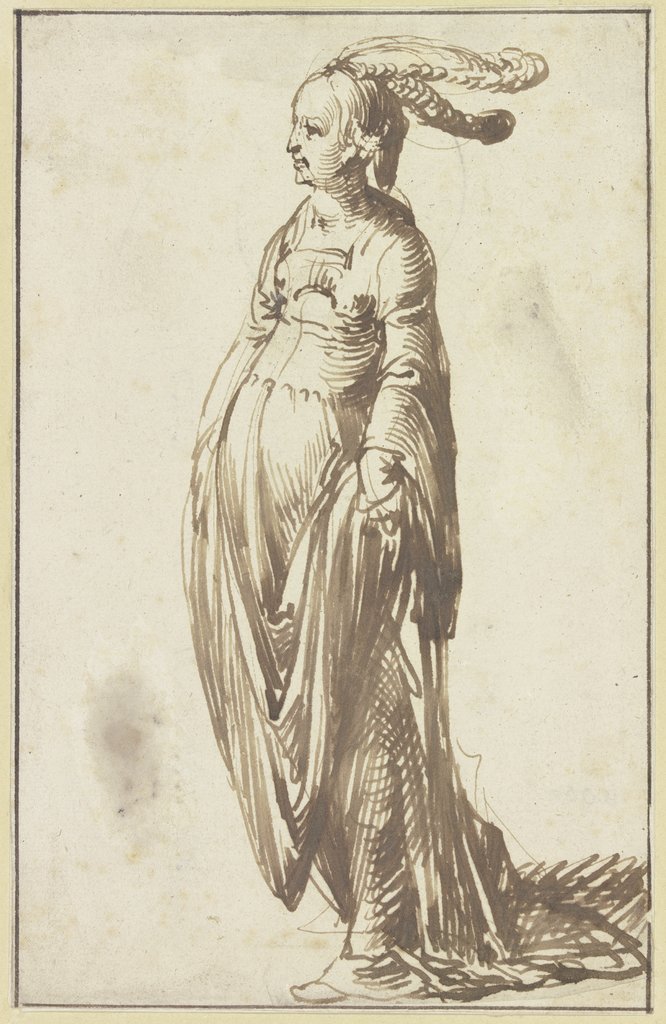Weibliche Gewandfigur, Hendrik Goudt