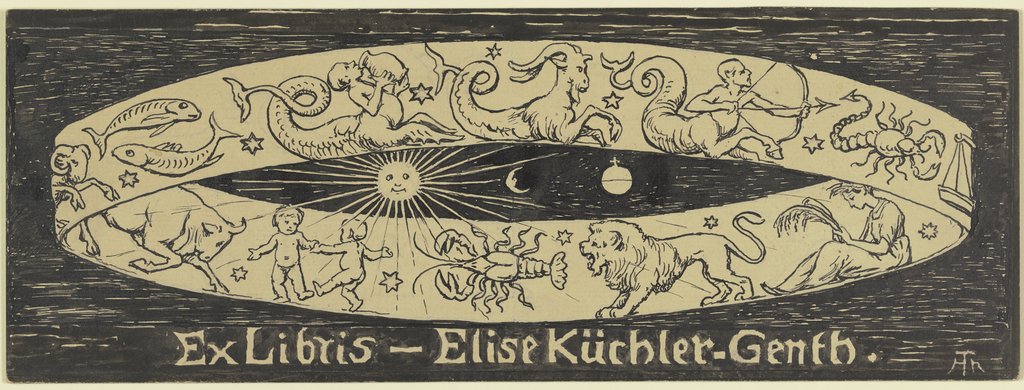 Exlibris Elise Küchler-Genth, Hans Thoma