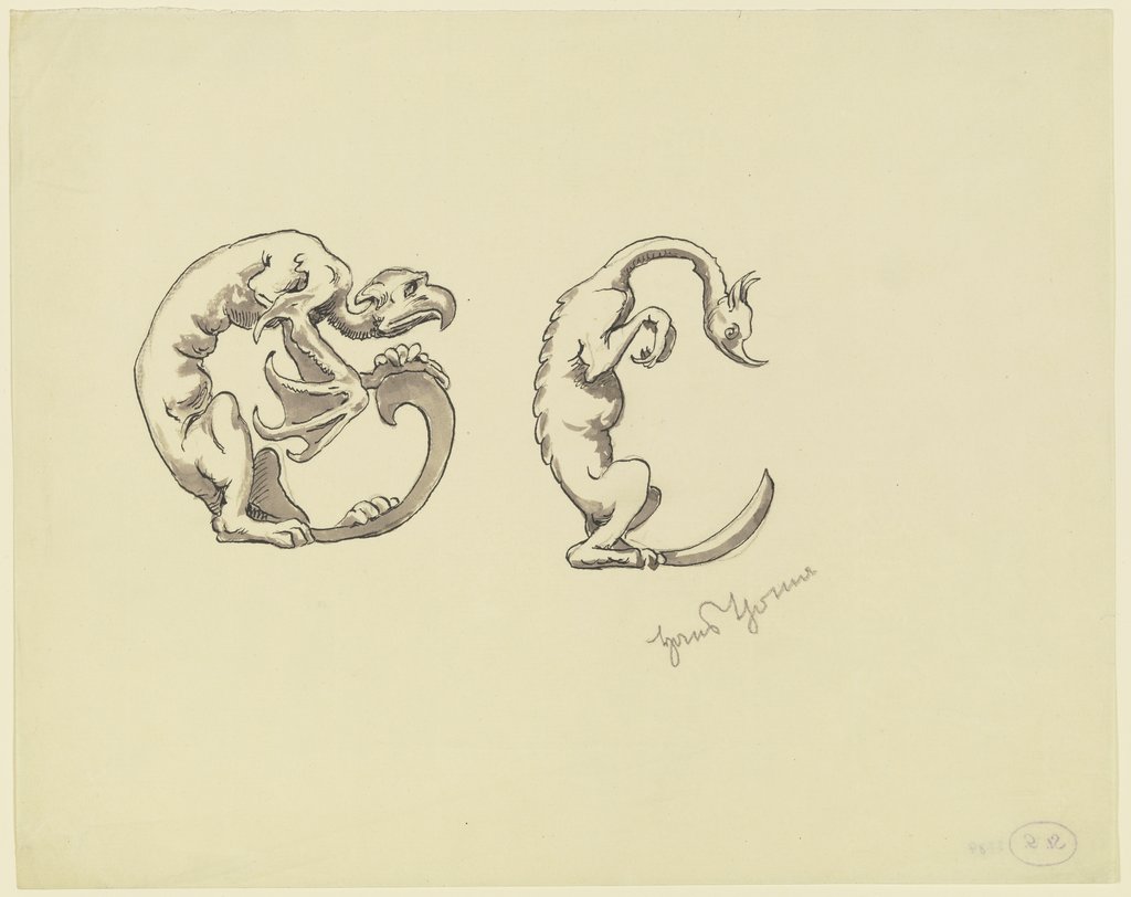 Ornamental Letters GC, Hans Thoma