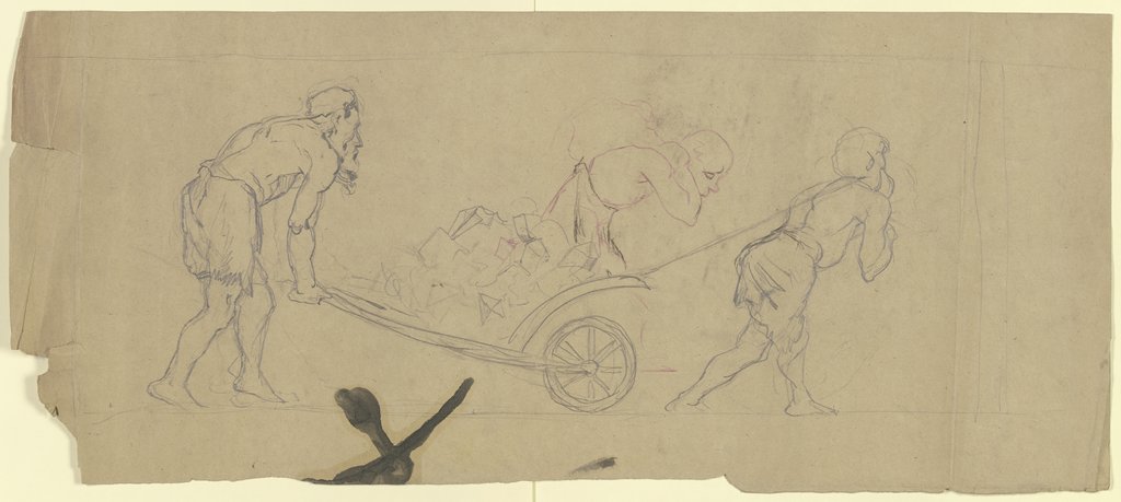 Dwarves with wheelbarrows, Hans Thoma