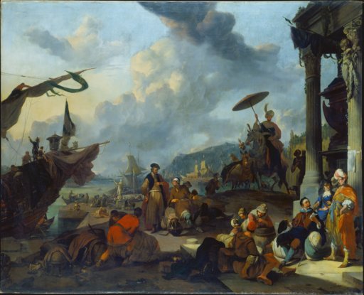 Mediterrane Hafenszene