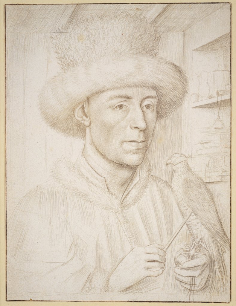 Bildnis eines Mannes mit Falken, Petrus Christus