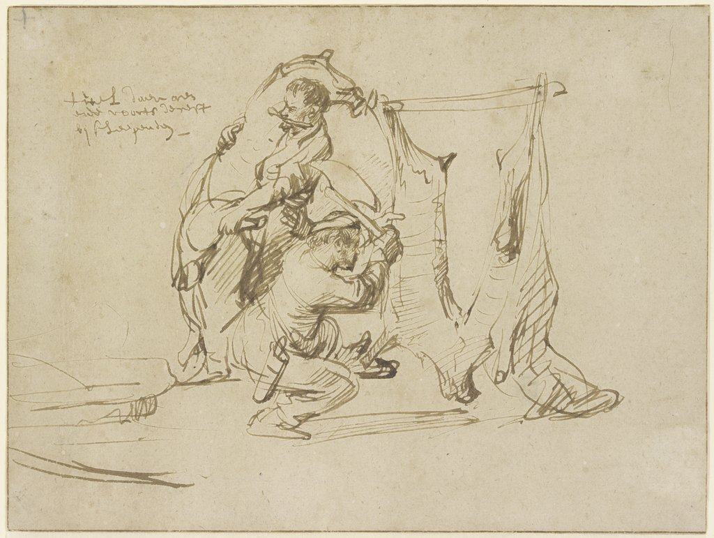Zwei Metzger, Rembrandt Harmensz. van Rijn