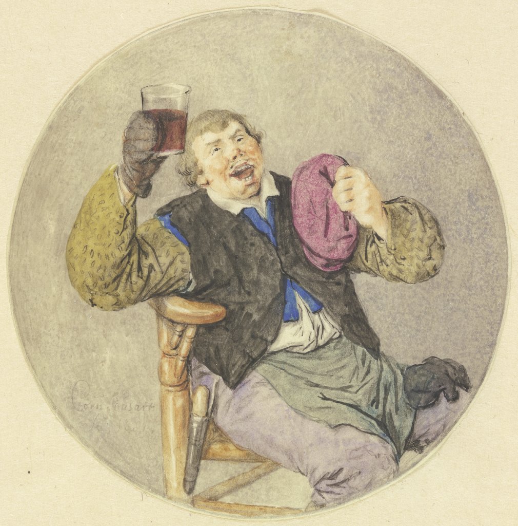 Wine drinker, Cornelis Dusart