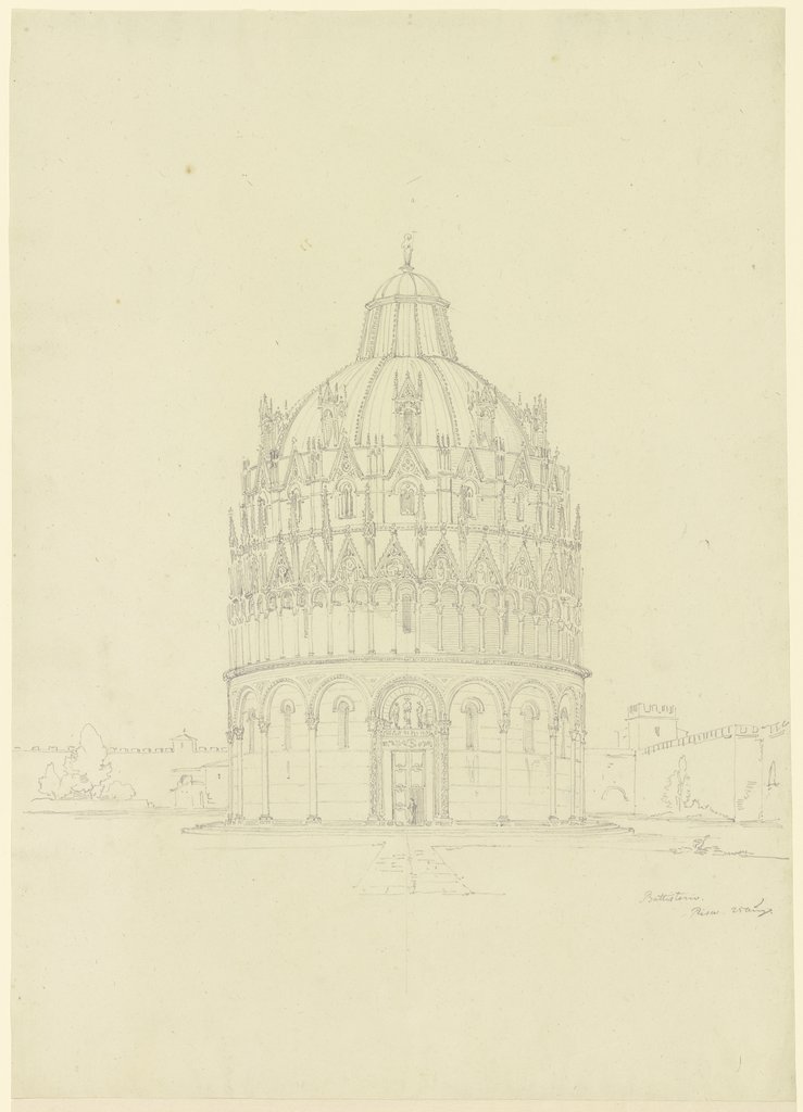 Das Baptisterium in Pisa, Friedrich Maximilian Hessemer