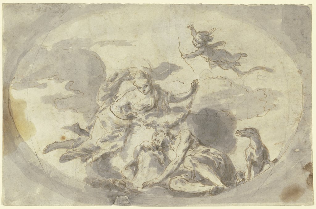 Diana und Endymion, Italienisch, 18. Jahrhundert