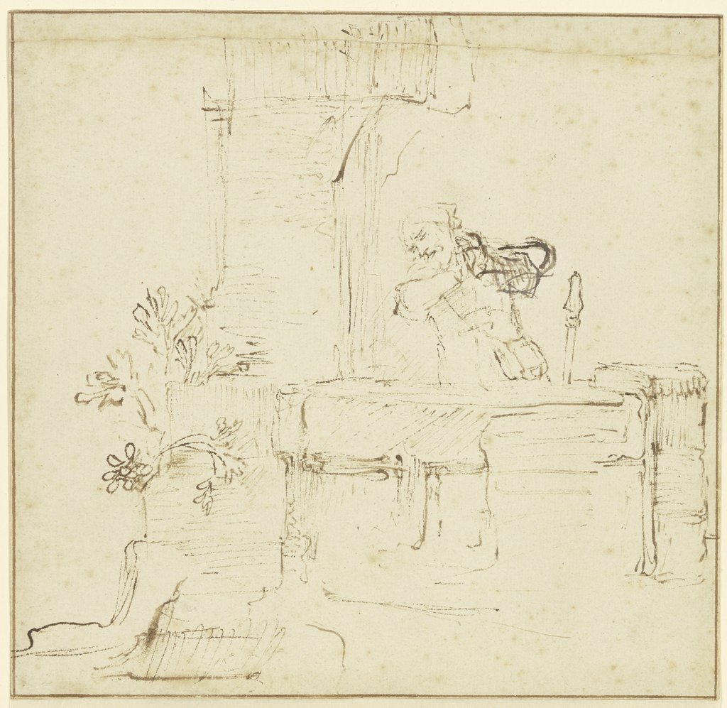 Ruben at the well, Rembrandt Harmensz. van Rijn