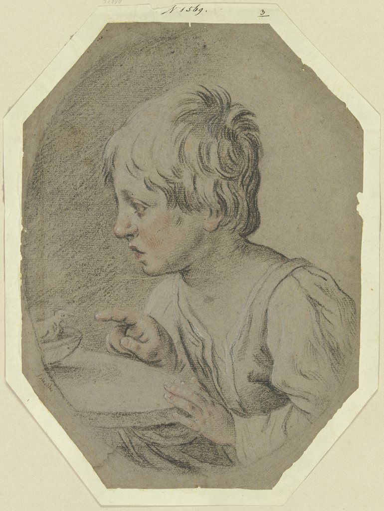 Boy with bird, Giuseppe Antonio Ghedini