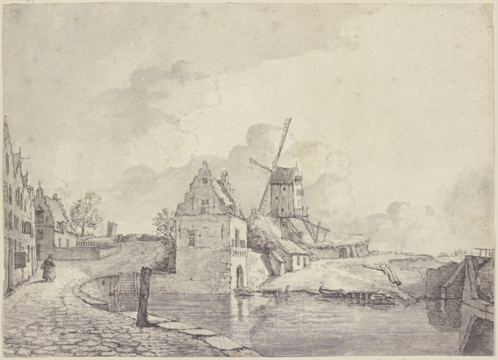 Der alte Hafen von Nijmegen, Gerrit Lamberts