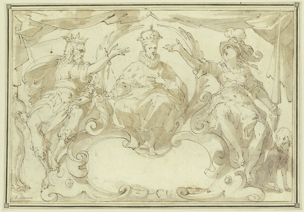 Apotheosis of an emperor, Giovanni Battista Merano