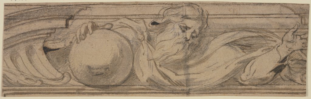 Die Darstellung Gottvaters auf einem Sprenggiebel, Gaspar de Crayer