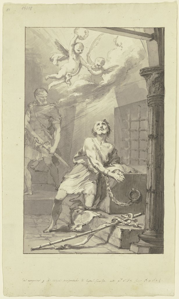 Hinrichtung Johannes' des Täufers, Bolognesisch, 18. Jahrhundert