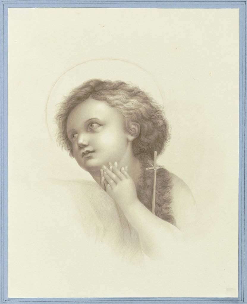 Betender Johannesknabe aus Raffaels Madonna della Seggiola, Anna von Biedenfeld, nach Raffael
